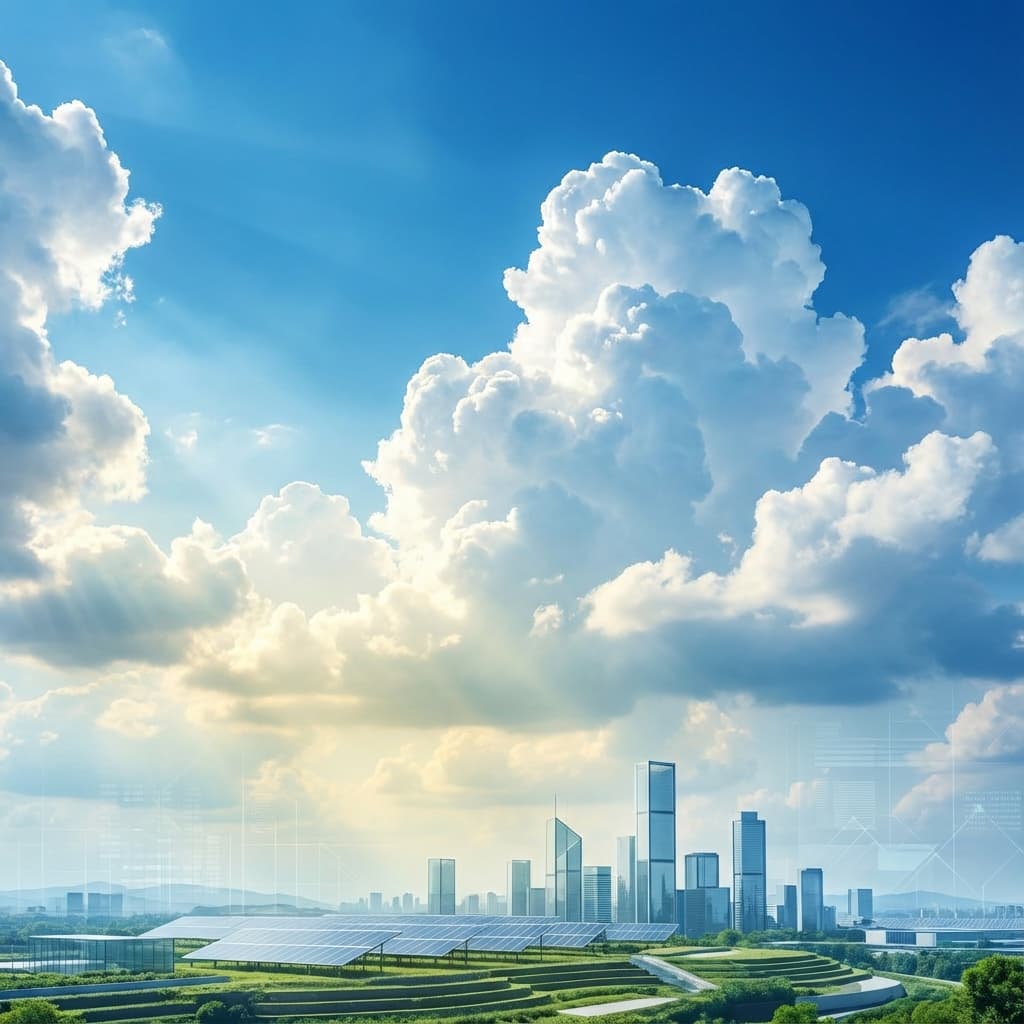 Bright Cloud Hosting Background